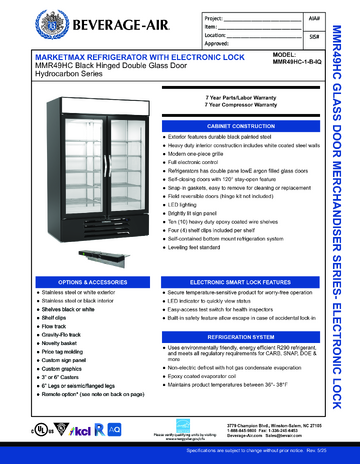 Spec Sheet
