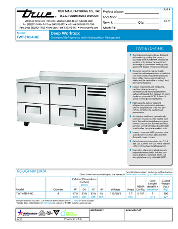 Spec Sheet