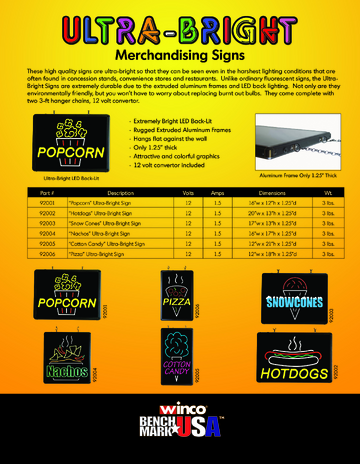 Spec Sheet