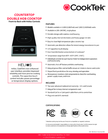 Spec Sheet