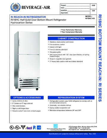 Spec Sheet