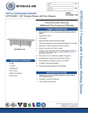Spec Sheet