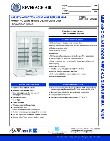 Spec Sheet