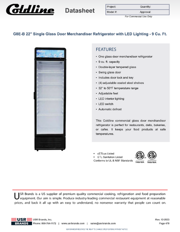 Spec Sheet