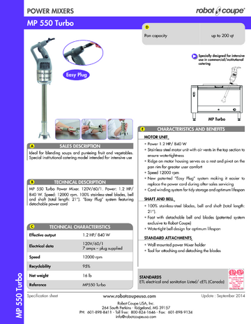 Spec Sheet