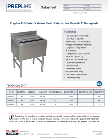 Spec Sheet