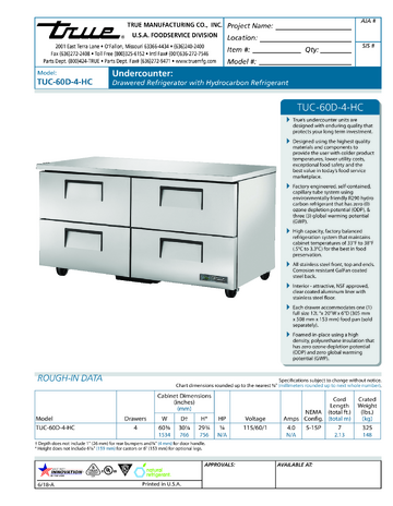 Spec Sheet