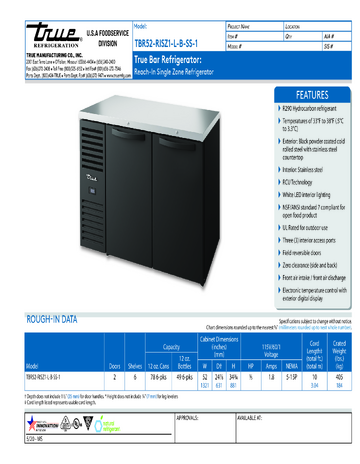 Spec Sheet