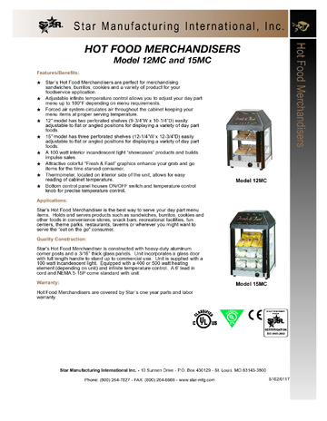 Spec Sheet