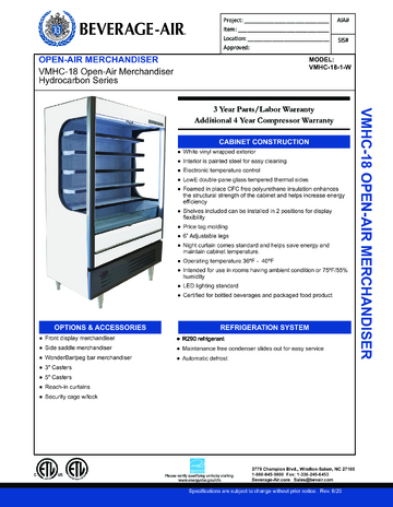 Spec Sheet