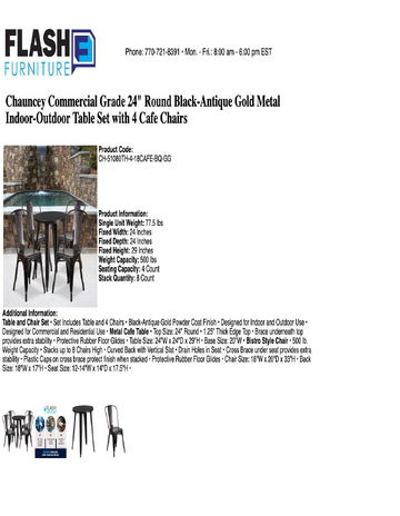 Spec Sheet