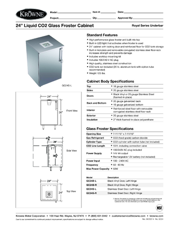 Spec Sheet
