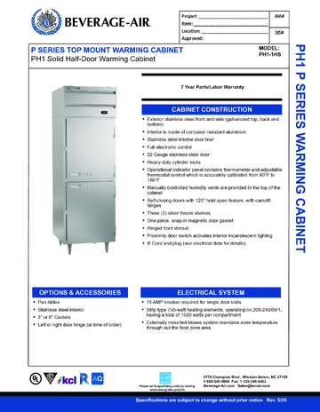 Spec Sheet