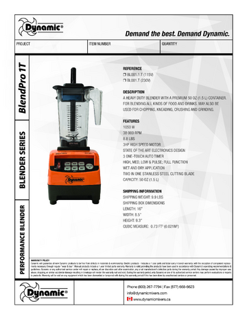 Spec Sheet