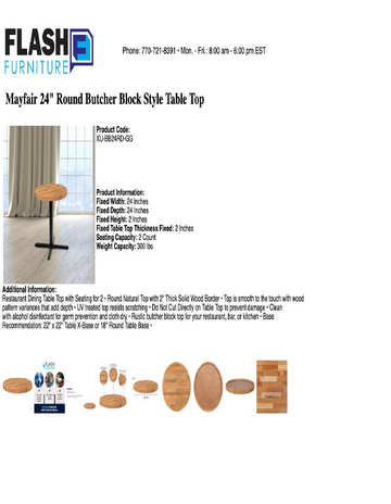 Spec Sheet