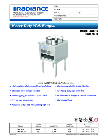 Spec Sheet