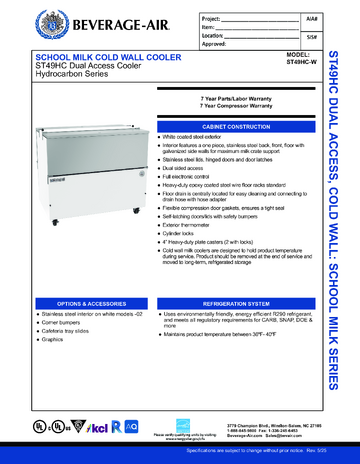 Spec Sheet