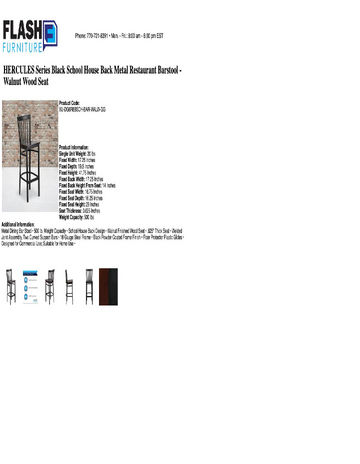 Spec Sheet