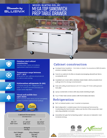 Spec Sheet