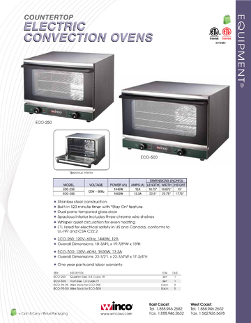 Spec Sheet