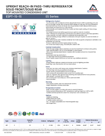 Spec Sheet