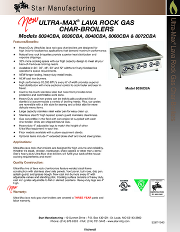 Spec Sheet