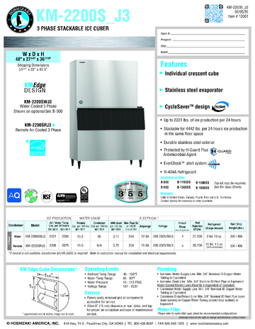 Spec Sheet