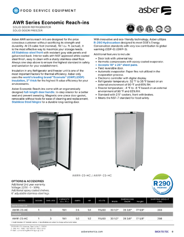 Spec Sheet