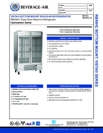 Spec Sheet