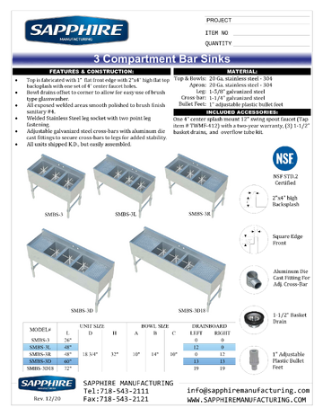 Spec Sheet