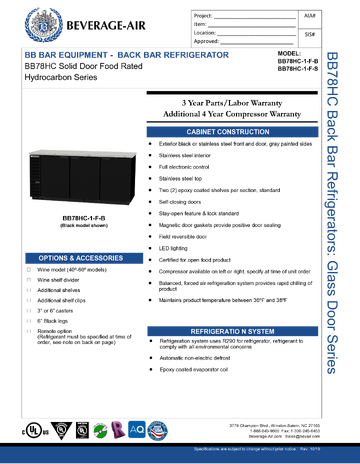 Spec Sheet