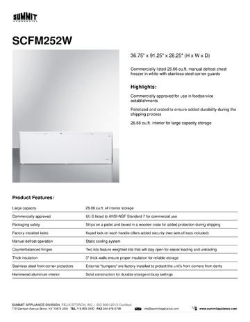 Spec Sheet