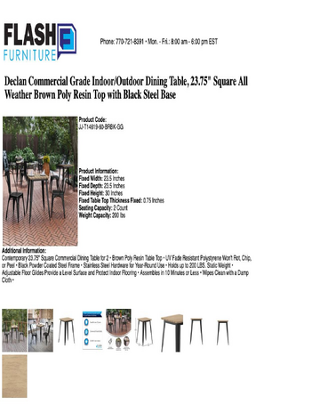 Spec Sheet