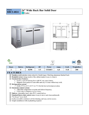 Spec Sheet
