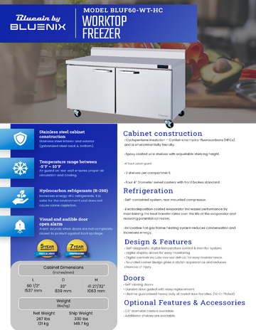 Spec Sheet