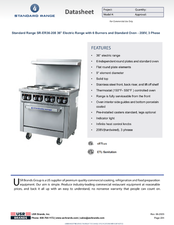 Spec Sheet