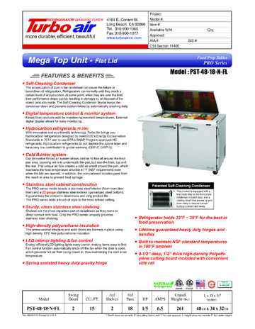 Spec Sheet