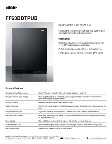 Spec Sheet