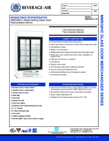 Spec Sheet