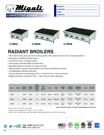 Spec Sheet