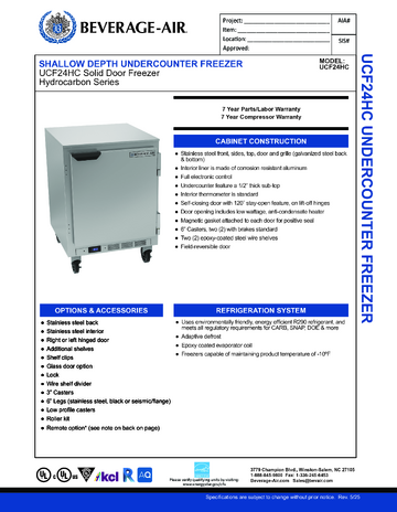 Spec Sheet