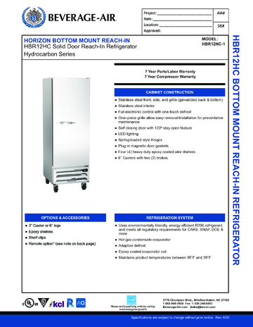 Spec Sheet
