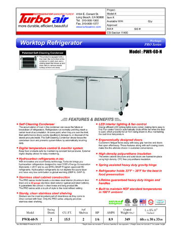 Spec Sheet
