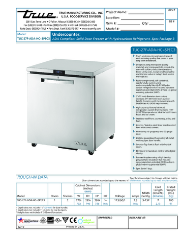 Spec Sheet