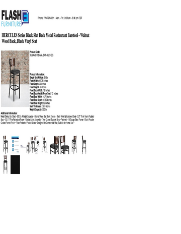 Spec Sheet
