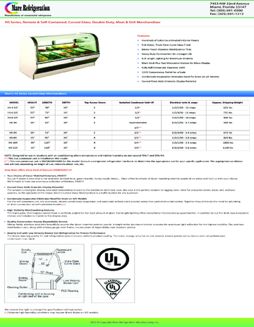 Spec Sheet