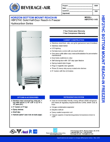 Spec Sheet