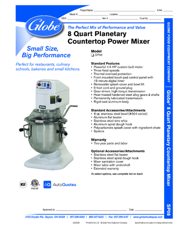 Spec Sheet