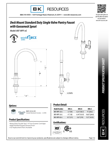Spec Sheet
