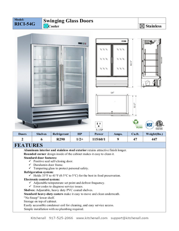 Spec Sheet